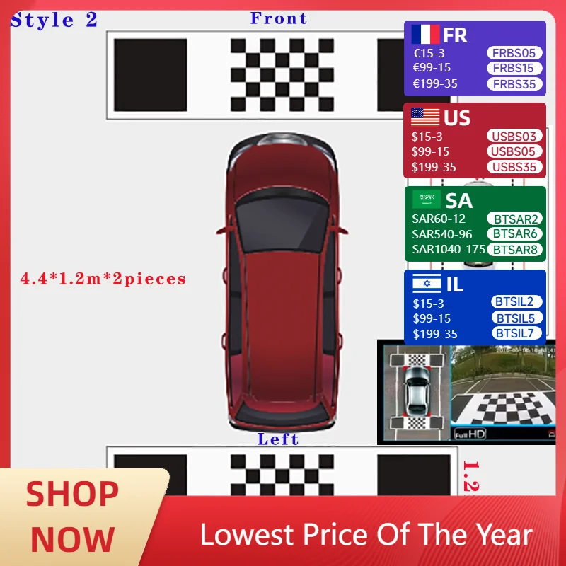 

car 3D Calibration Cloth Special For 360 Degree Surround Bird View System Debugging Clothes