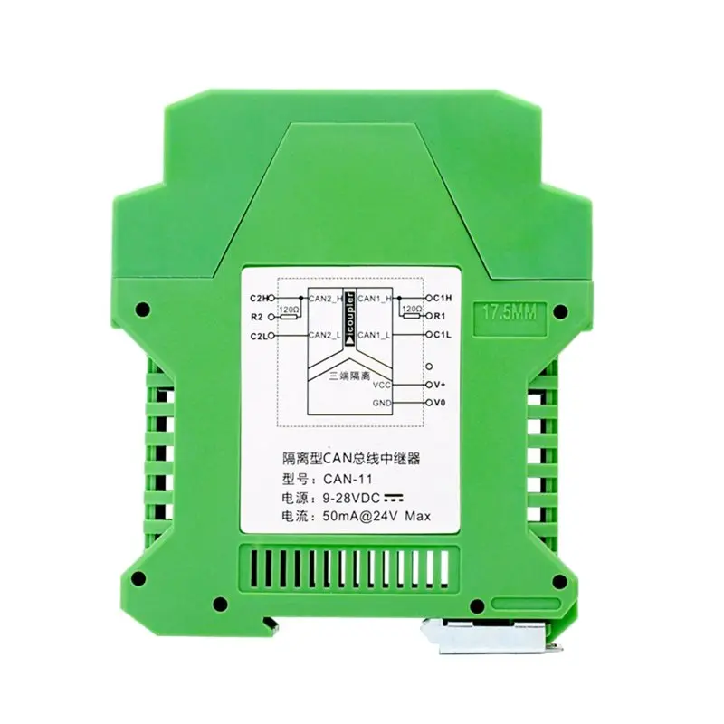 【HOT A69Z!】CAN-11 CAN Bus Repeater Module Isolation Barrier CAN Bus Isolator One-In-One-Out CAN FD
