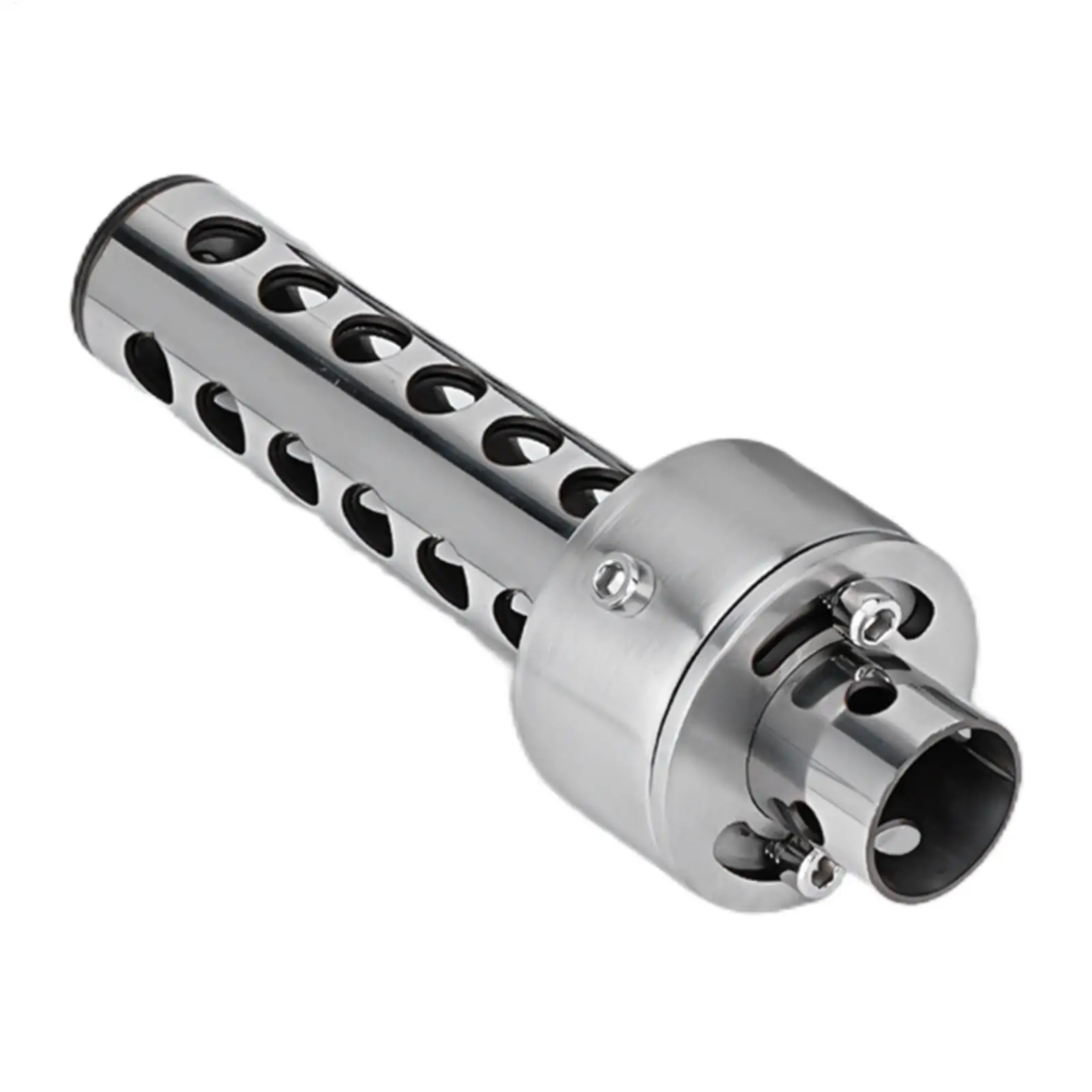 Dirt Bike Muffler Adjustable Universal Fit Stainless Steel Motorcycle Exhaust Pipe Muffler For City Streets Forest Trail
