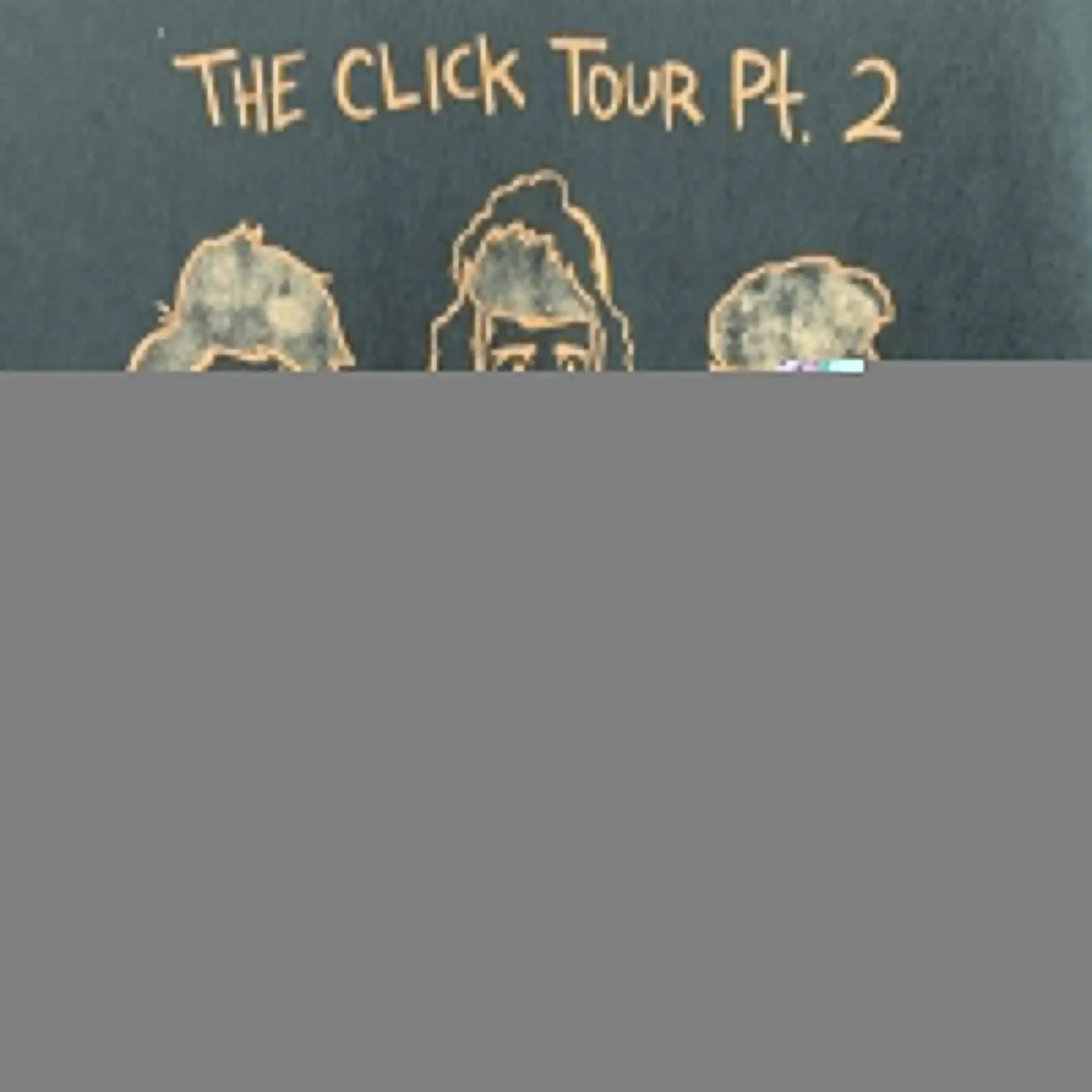 

Черная футболка с рисунком The Click Tour Medium