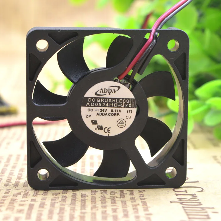 AD0524HB-G70 5010 24V 0.11A 2WIRES COOLING CASE FAN