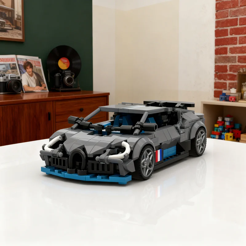 429pcs MOC City Champions Bugattied Divo Model Building Blocks Toys Construction Christmas Gift DIY Assemble Education Craft Art
