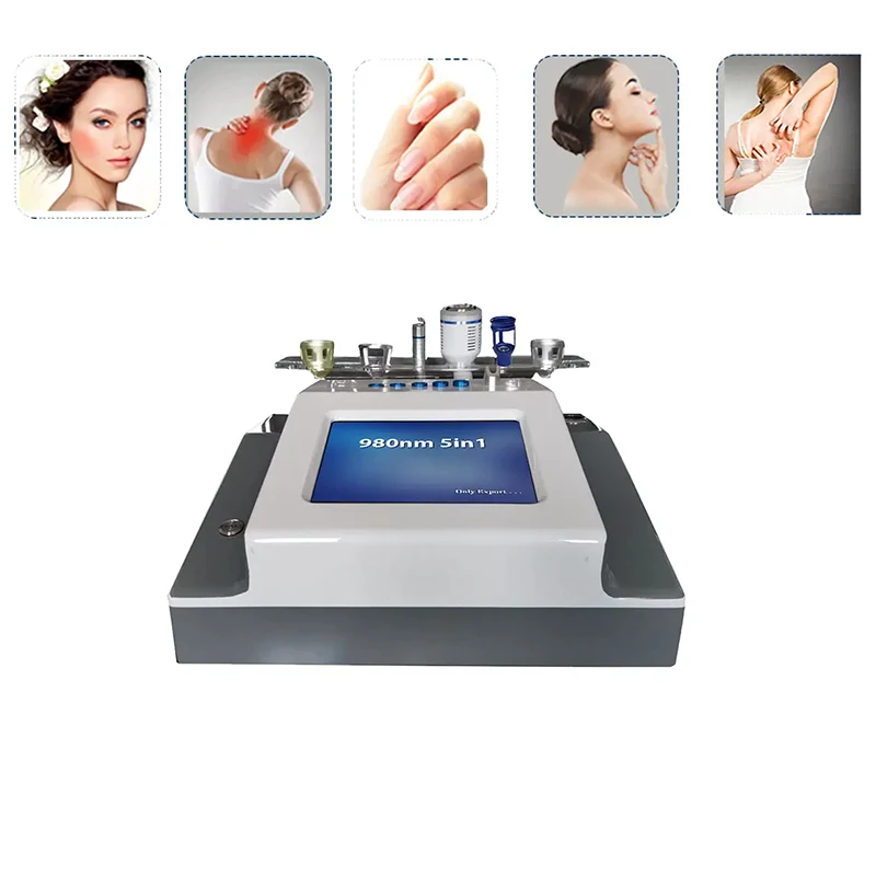 Multifunktionale neueste Ausrüstung, Schönheitssalon, Schönheitshaut, 5-in-1, 980 Nm, Spinnenader, Gefäß, klarer