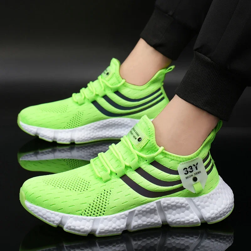 2023 Trend Men Casual Shoes Light Breathable Sneakers Outdoor Sports Mesh Fashion Basketball Shoes Black Running Tennis Shoes