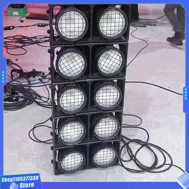 2X475W IP65 Waterproof Matrix Light 2 Eyes LED Lampshade DMX512 Control Full Color Outdoor Stage Concert Event Lighting