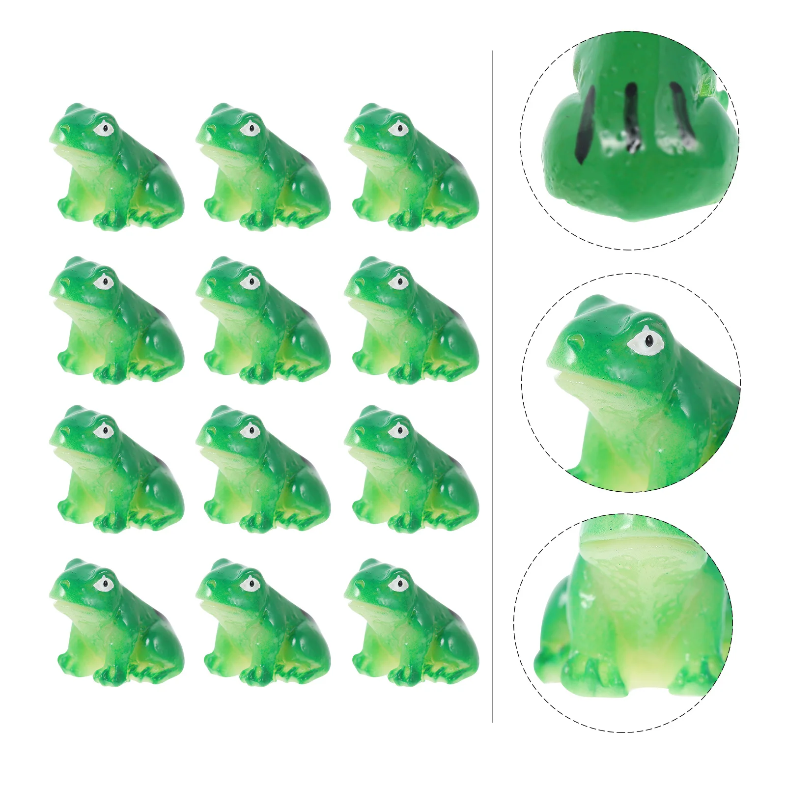 

15Pcs Durable Mini Resin Yellow-Belly Frog Models Micro Landscape Garden Ornaments Lovely Frogs Adornments Frogs