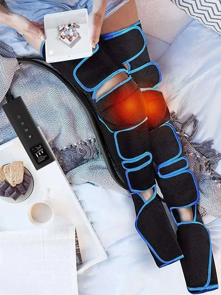 Masseur de jambes à compression d'air, bottes de massage pneumatiques, drainage lymphatique pour athlètes