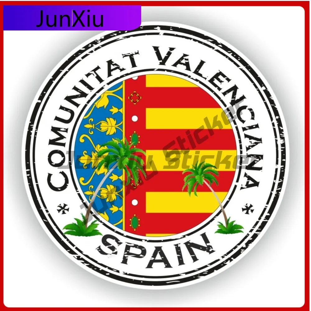 

Spain Comunitat Valenciana National Map Flag Graphic Creative Funny Vinyl Car Sticker Decal Outdoor Waterproof Scratch-Proof