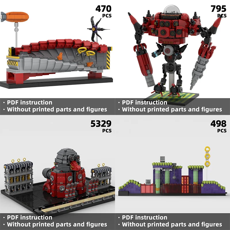 

Коллекционный строительный блок для геймеров и любителей меха, коллекция строительных блоков сцены Blue Fox Flat
