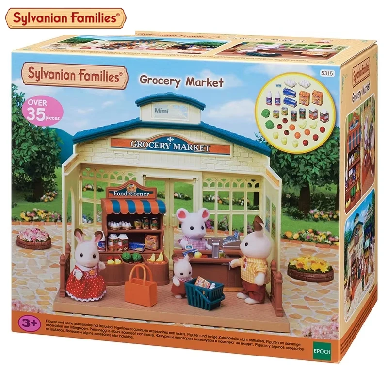 Authentic Sylvanian Families Anime Character Simulation Playhouse Toy Room Decoration Toy Christmas Gift