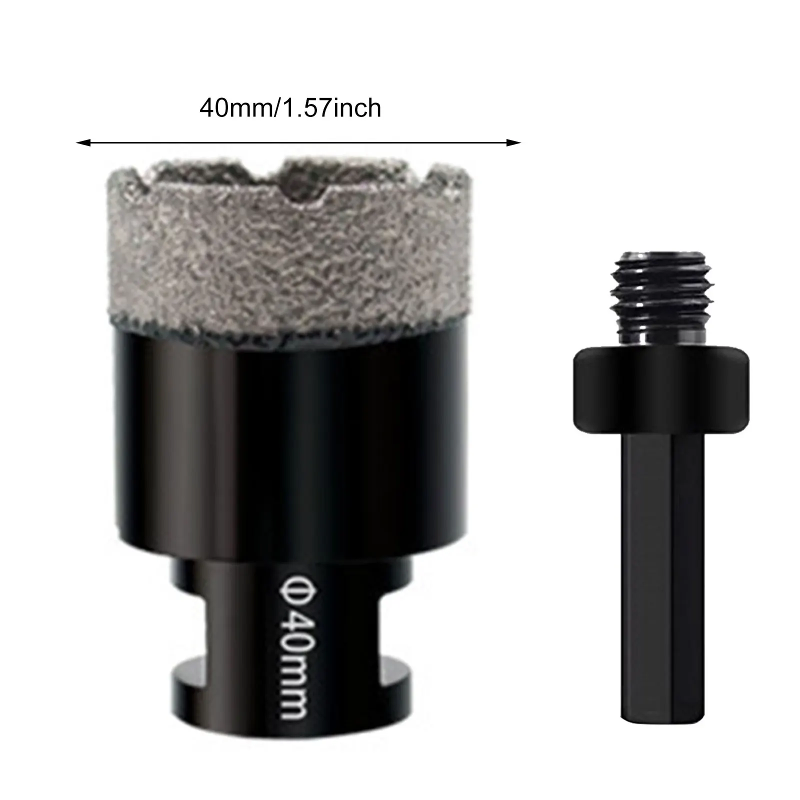 1 pz M14 filettatura a secco vuoto brasato diamante carotaggio Bit gres porcellanato pietra di marmo muratura sega a tazza per strumenti smerigliatrice angolare