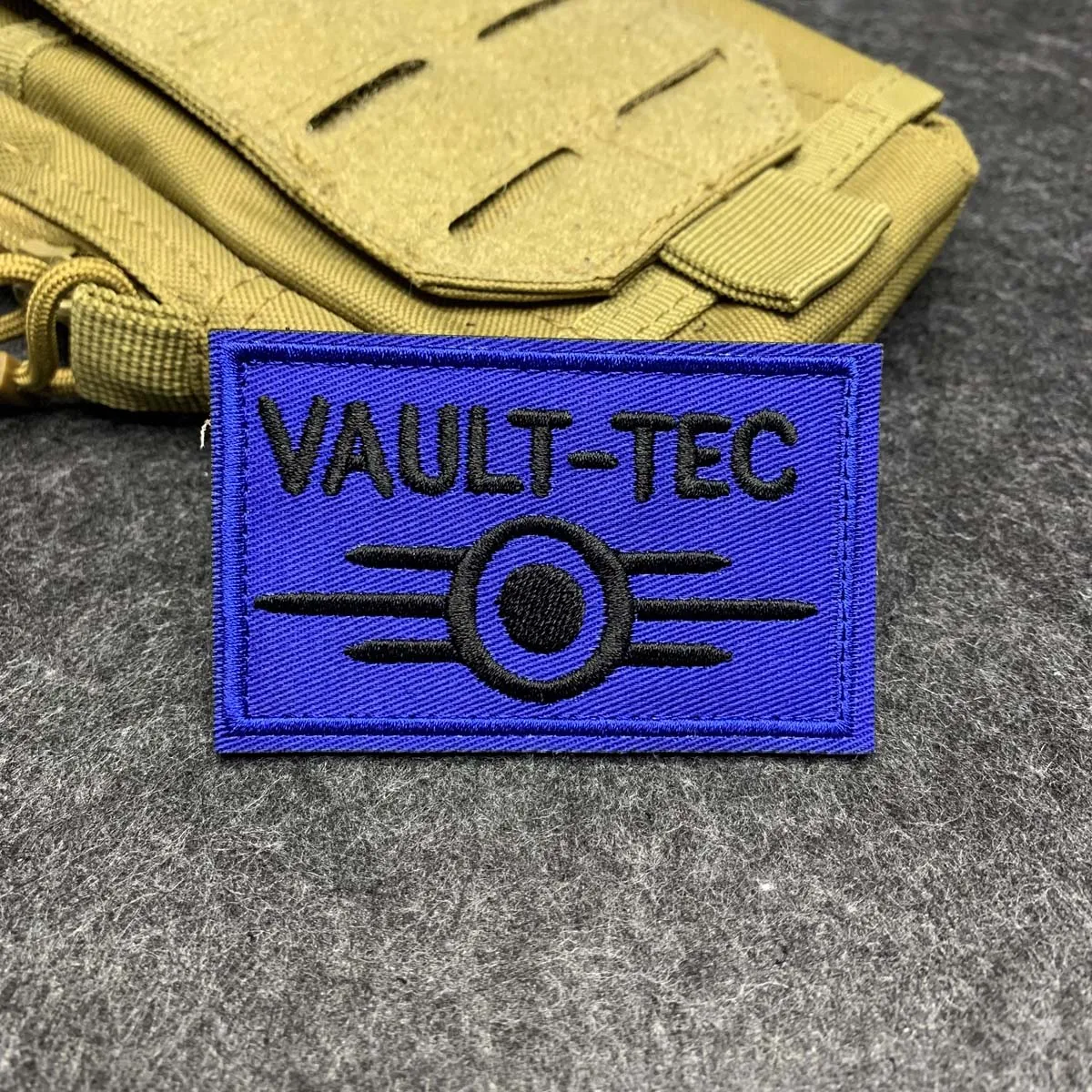 Fallout Vault Tec Embroidered Morale Patch Hook & Loop Patch Cosplay Accessory for Backpack Vest Hat Clothing Decor