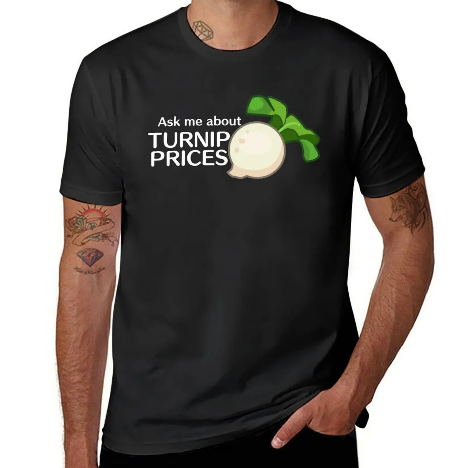 Ask Me About Turnip Prices T-Shirt customs design your own aesthetic clothes summer tops cute clothes mens t shirt graphic