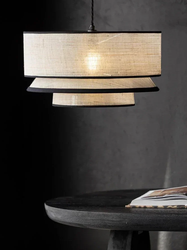 النسيج مصابيح متدلية للسقف غرفة المعيشة مطعم غرفة نوم المطبخ الثريا ديكور المنزل بريق مصابيح تعليق للزينة