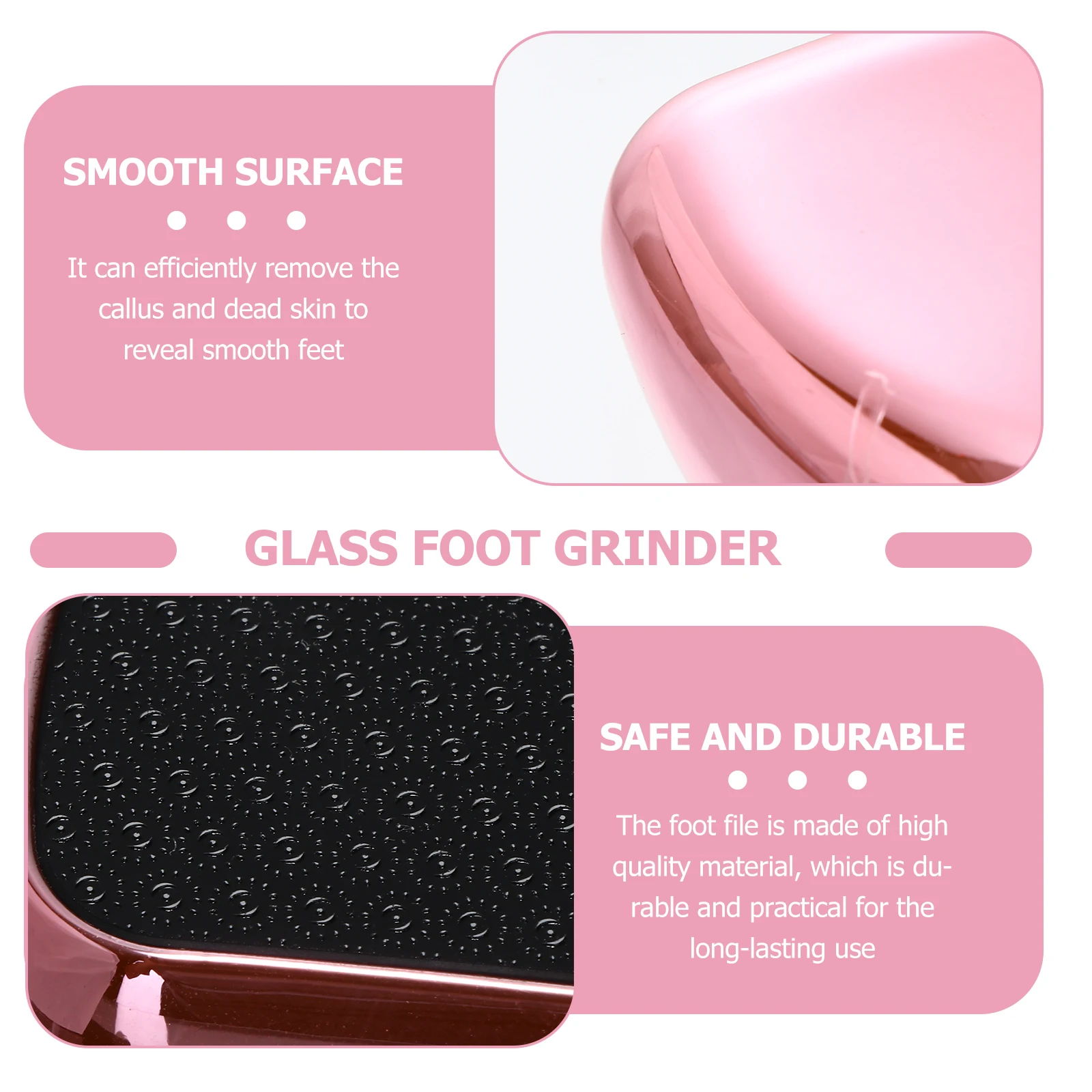 1Pcs Foot Callus Remover Tool Glass Exfoliating File Handheld Pedicure Durable Practical Compact Size Foot File