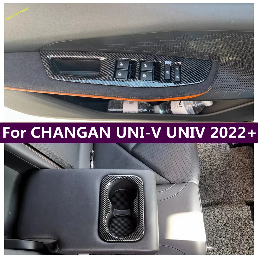 

Window Glass Lift Down Control Switch Button Water Cup Bottle Holder Cover Trim For CHANGAN UNI-V UNIV 2022 - 2024 Accessories