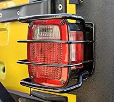 

Tail Lamp Shade Tail Light Guard Steel to Protective Taillight for Wrangler TJ 1996-2006 T092 LantSun