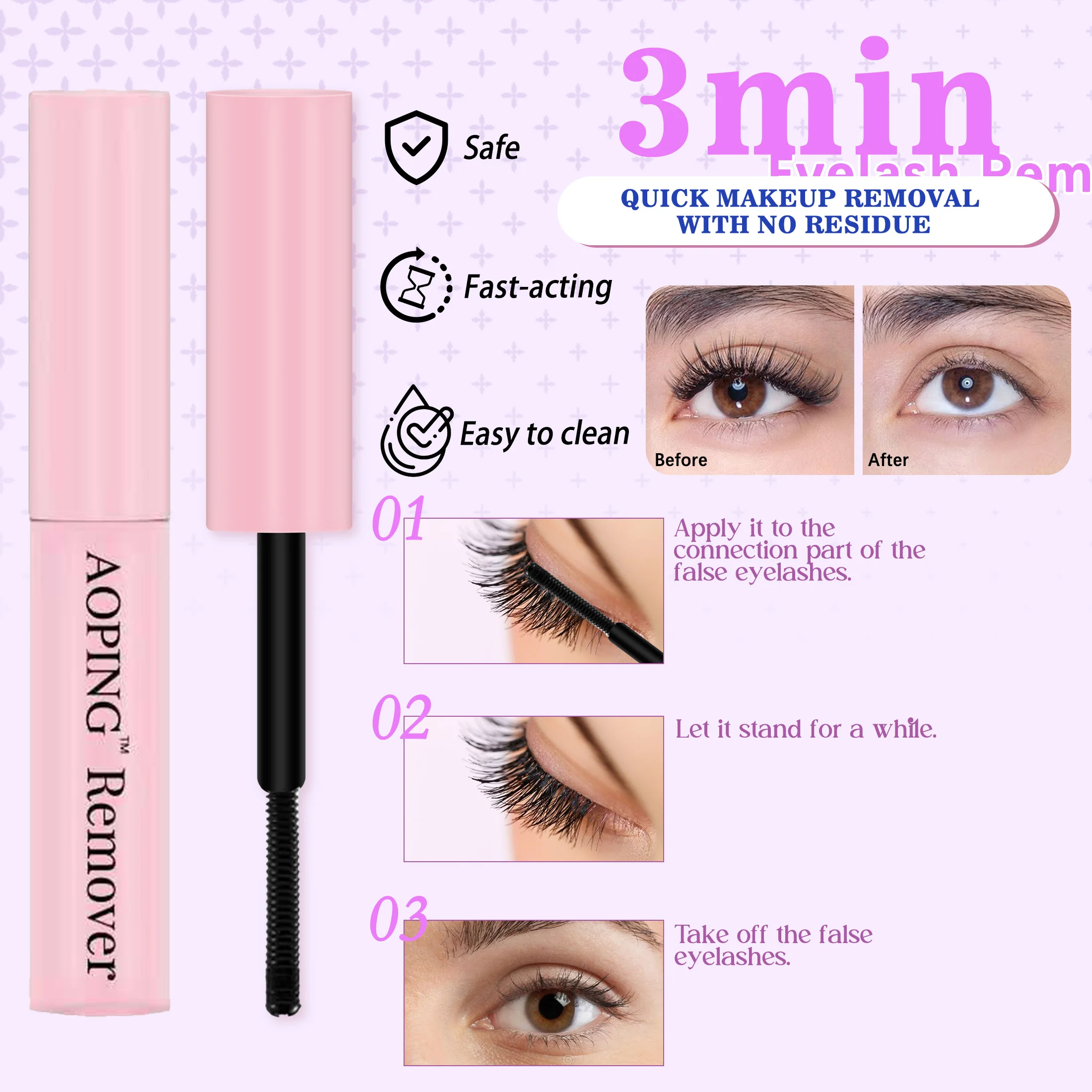 Set di ciglia finte fai-da-te di grande capacità 30D40D50D Libro per ciglia a grappolo con pinzette per rimozione colla a casa Trucco per principianti amico