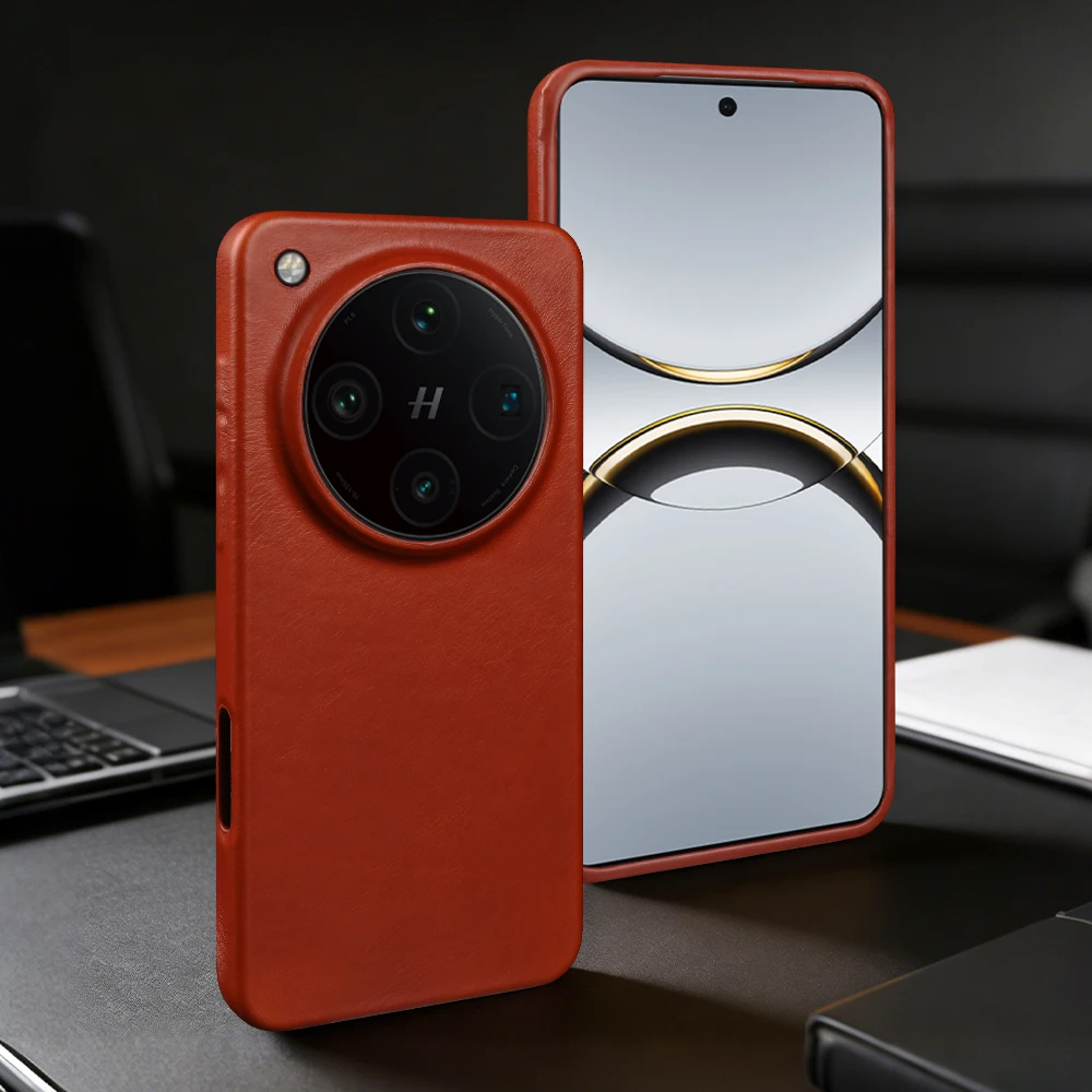 

Premium Oil Wax Genuine Leather Case For OPPO Find X8 Ultra X9 Pro X7 Ultra X6 Reno 9 Reno9 Pro Plus Back Cover Case Coque Funda