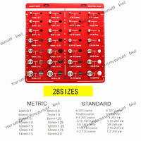 28 Hole Screw Nut Bolt Thread Checker Metric Gauge Gauge High Precision Inspection