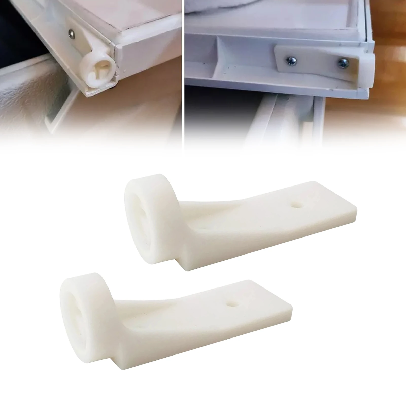 Hinge Plate Set Freezer Door Hinge Plate RV Parts Replacement Direct Replacement Part Fits Left Hand Fits Right Hand