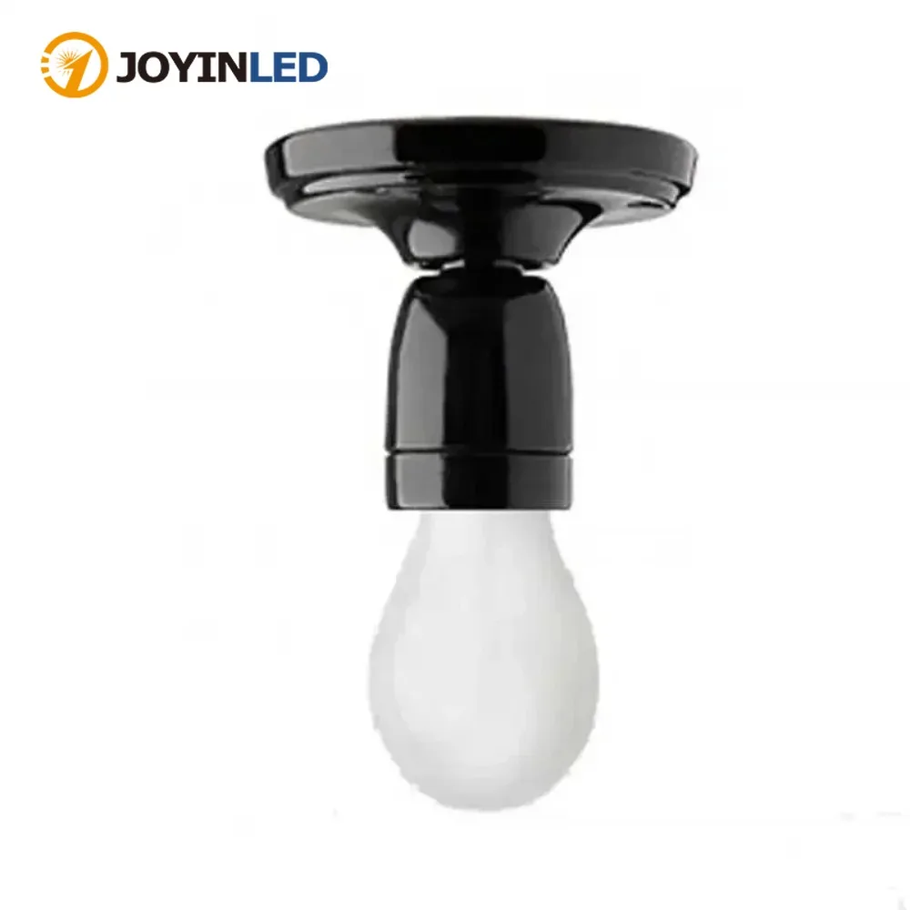 

JOYINLED белый черный держатель лампы керамический фарфоровый подвесной светильник навес люстра настенный светильник потолочное освещение пластина роза
