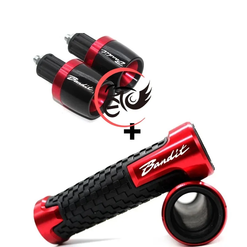 

For GSF 250 600 600S 650 650S 650N 1200 1250 Bandit 650S 7/8"22MM Motorcycle Aluminium CNC Hand Grips Handle Bar End Cap