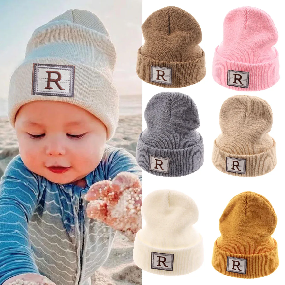 

1PCS Baby Girls Boys Hats Newborn Hospital Caps Infant Kids Keep Warm Wool Beanies Toddlers Autumn Winter Hats