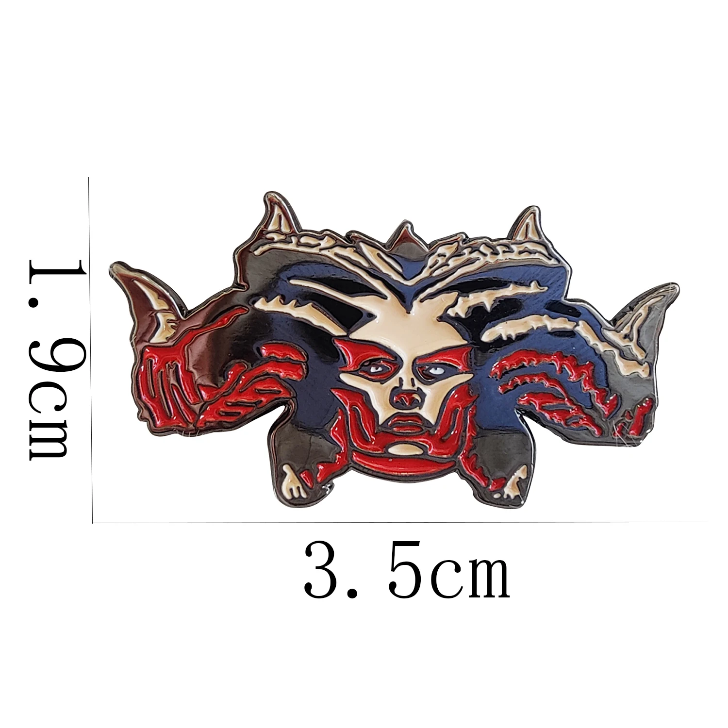 بروش طية صدر السترة مع دبوس المينا Lilith ، شارة معدنية ، ملحق مجوهرات