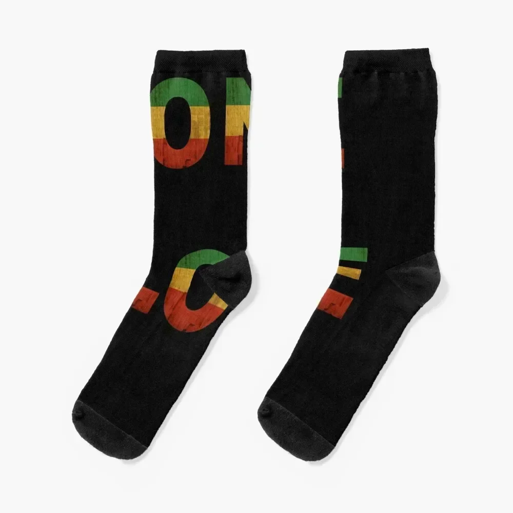 

Awesome Day One Love Jamaica Rastafari Who Loves Music Socks aesthetic Thermal man winter soccer anti-slip Socks Women Men's