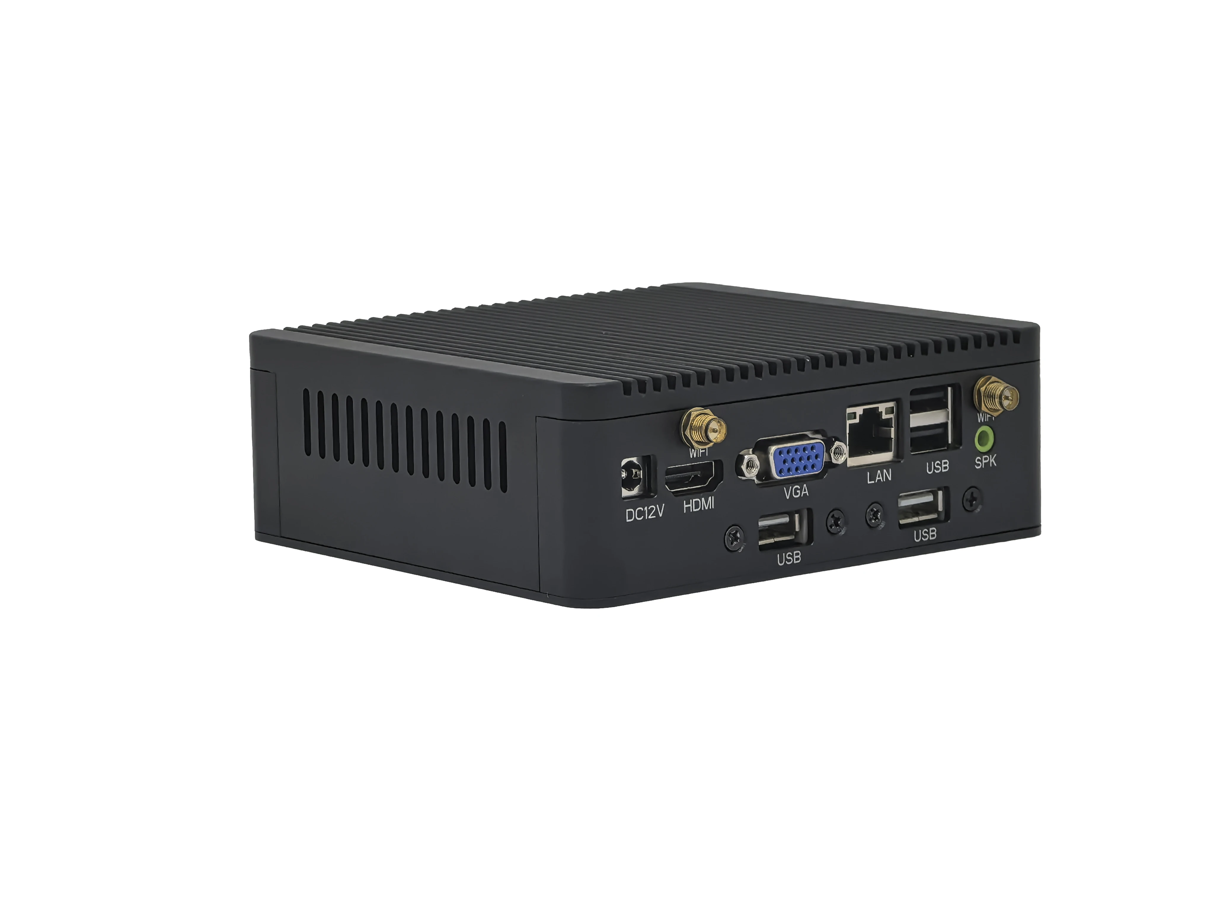 NANO1F Mini PC Supports  Alder Lake-N Series  1*NB-DDR4 MAX 16G Memory 1*M.2 SSD 12V~24V Wide Voltage