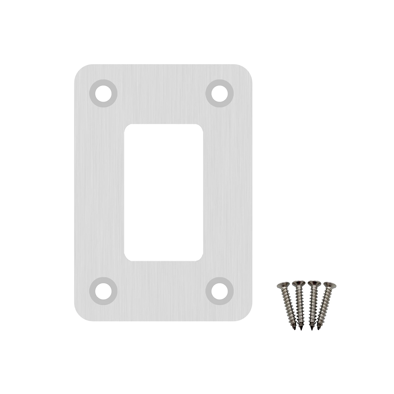 1/ 2 / 3 / 4 / 6 / 8 Gang Rocker Switch House Panel Aluminum Car Boat Frame Bezels Silver Hole Size ( 37mm x 21mm )