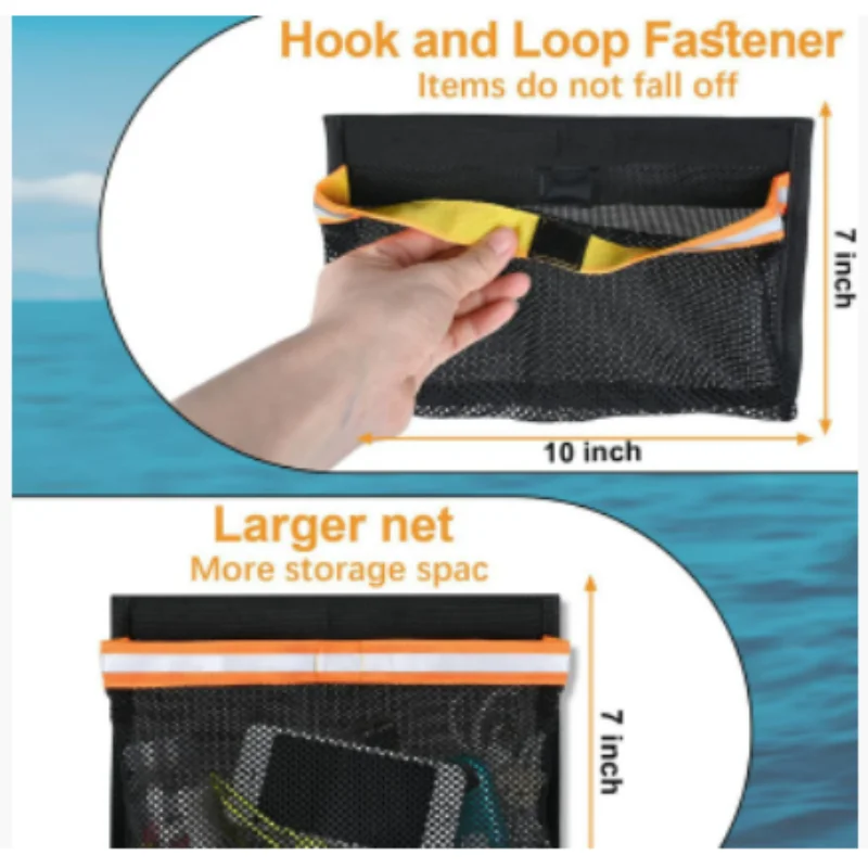 ISURE MARINE Storage Bag Multi Purpose Waterproof Storage Bag Portable With Reflective Strip Fishing Boat Storage Special Bag
