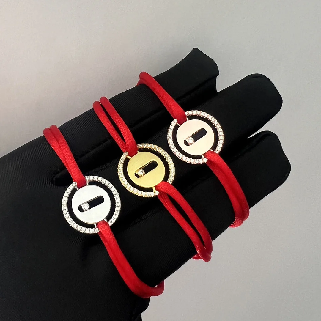 

Модный дизайн из стерлингового серебра 925 пробы, скользящая круглая мужская и женская веревка для браслета с цирконом.