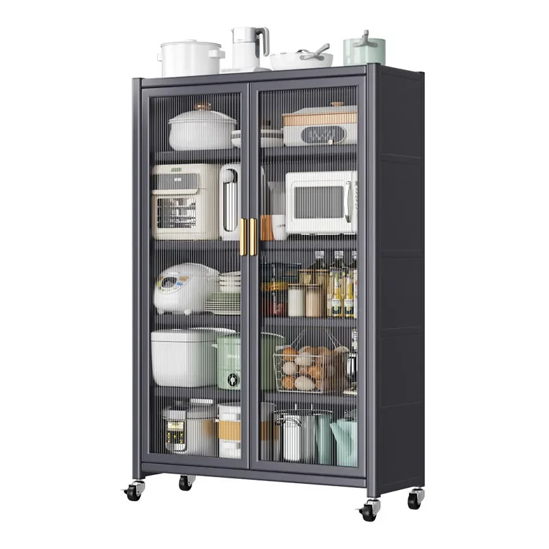 

Kitchen Multi-layer Household Storage Multifunctional Bowl Dining Side Floor-to-ceiling Storage Cabinets Oven Cabinet
