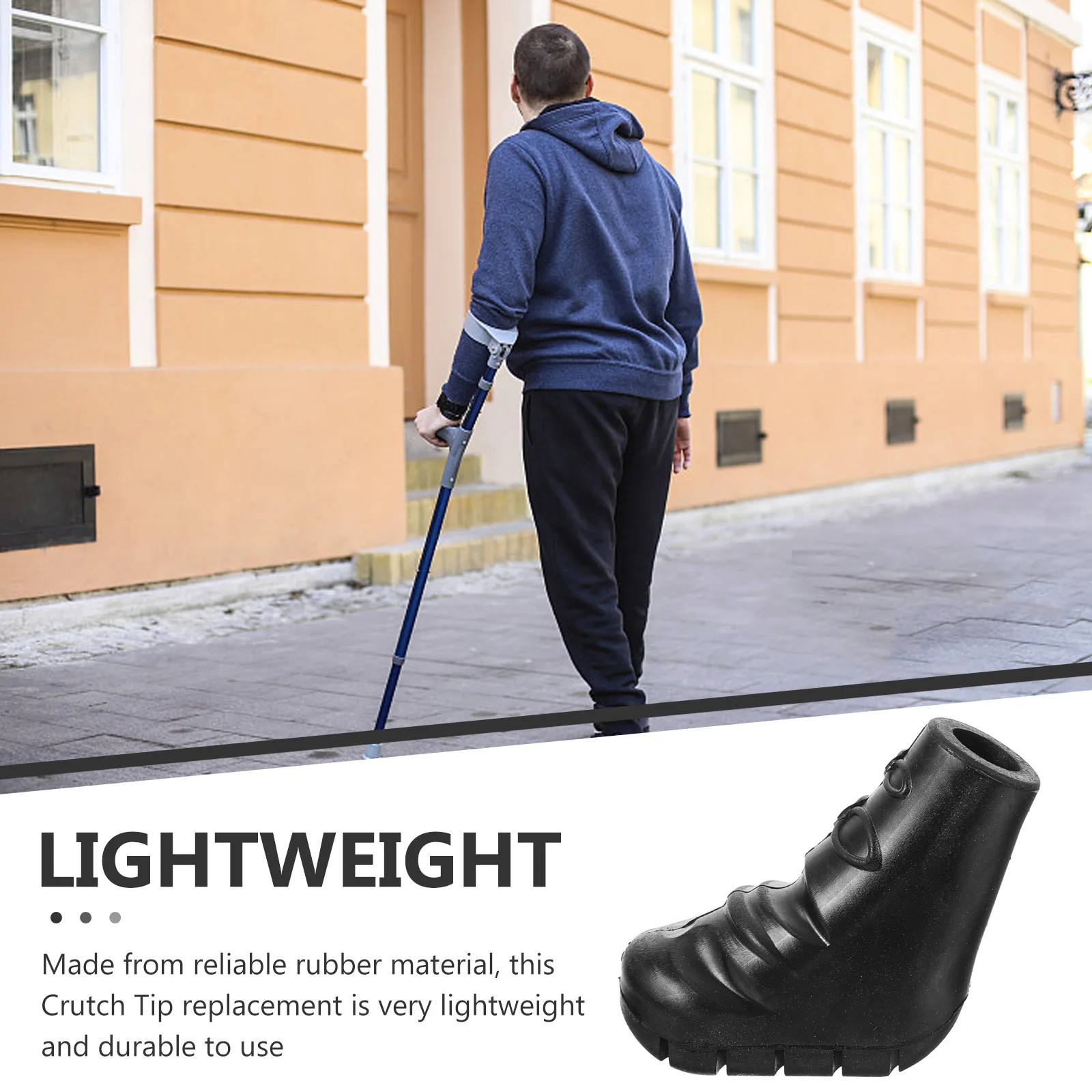 

Trekking Pole Cover Walking Stick Hiking Foot Pads Caps Rubber Elder Cane Tips End