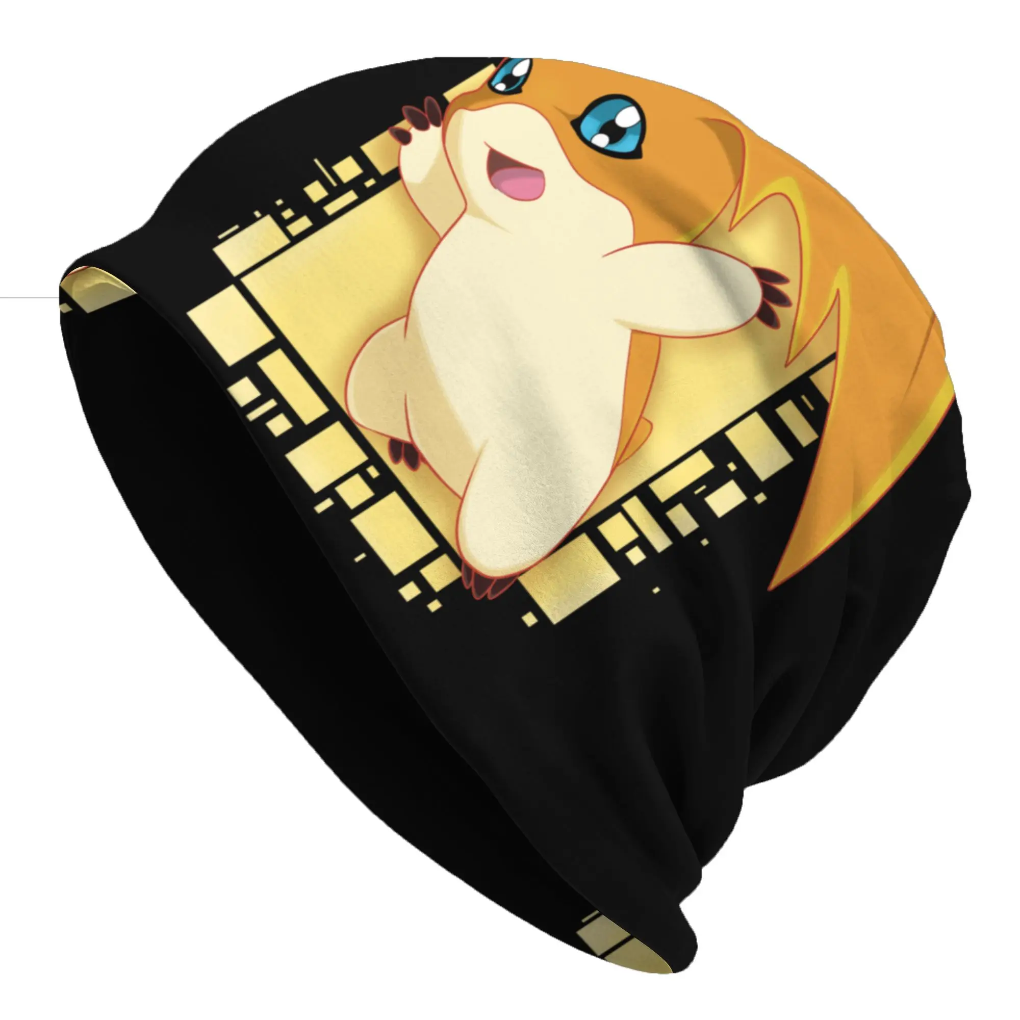 

Bonnet Hats Digimon Men Women's Thin Hat Patamon (1) Autumn Spring Cap Street Skullies Beanies Caps