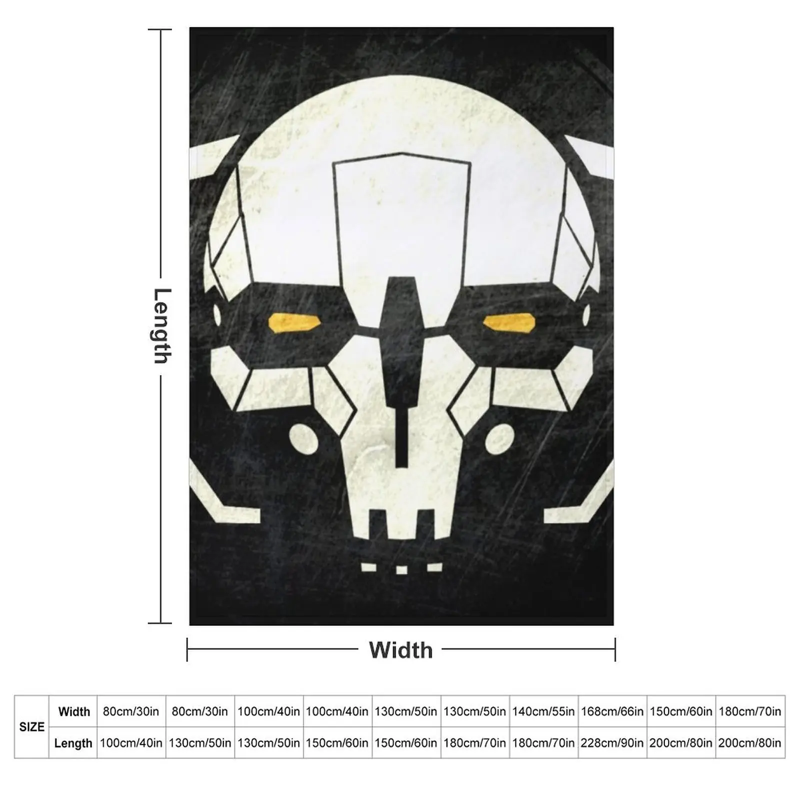 Battletech Atlas Skull Throw Blanket Giant Sofa Soft Beds Blankets Sofas Of Decoration Sofa Blankets