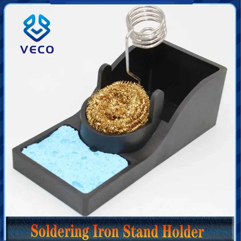 1PC Electric Soldering Iron Stand Holder Portable Metal Base Soldering Iron Bracket Table Top Fixing Frame Welding Accessories