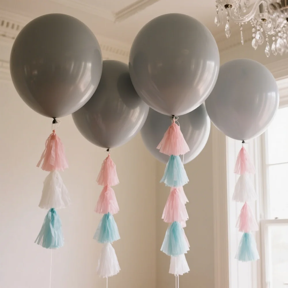 

5/10pcs White Grey Latex Balloon Birthday Party Decoration Baby Bath Wedding Anniversary 5/10/12/18/36inch Balloon Decoration