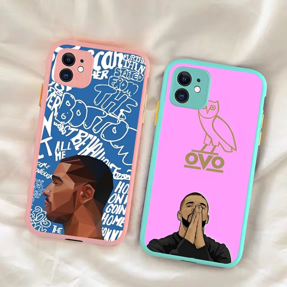 

Rapper Drake Phone Case for iPhone 14 11 12 13 Mini Pro Max 8 7 Plus X XR XS MAX Translucent Matte Cover