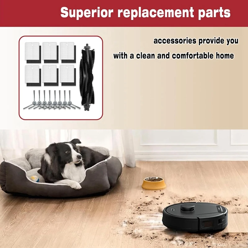 Piezas de repuesto para Robot aspirador Eufy L60/ L60 SES/ L50/ L50 SES, Cepillo Lateral principal, filtro Hepa
