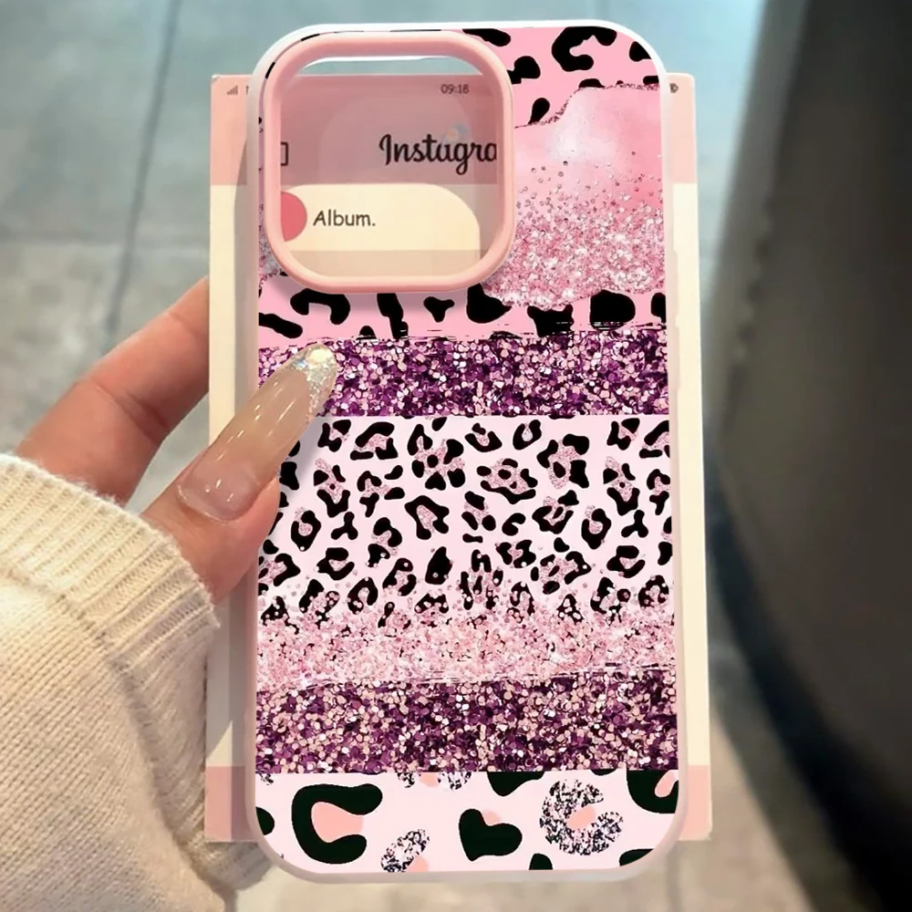 Luxuriöse Leopardenmuster-Hülle für iPhone 17 15 16 14 Pro Max Case Plus für iPhone 13 11 12 ProMax XS XR 8 Plus Sturzsichere INS-Hüllen – Detail 5