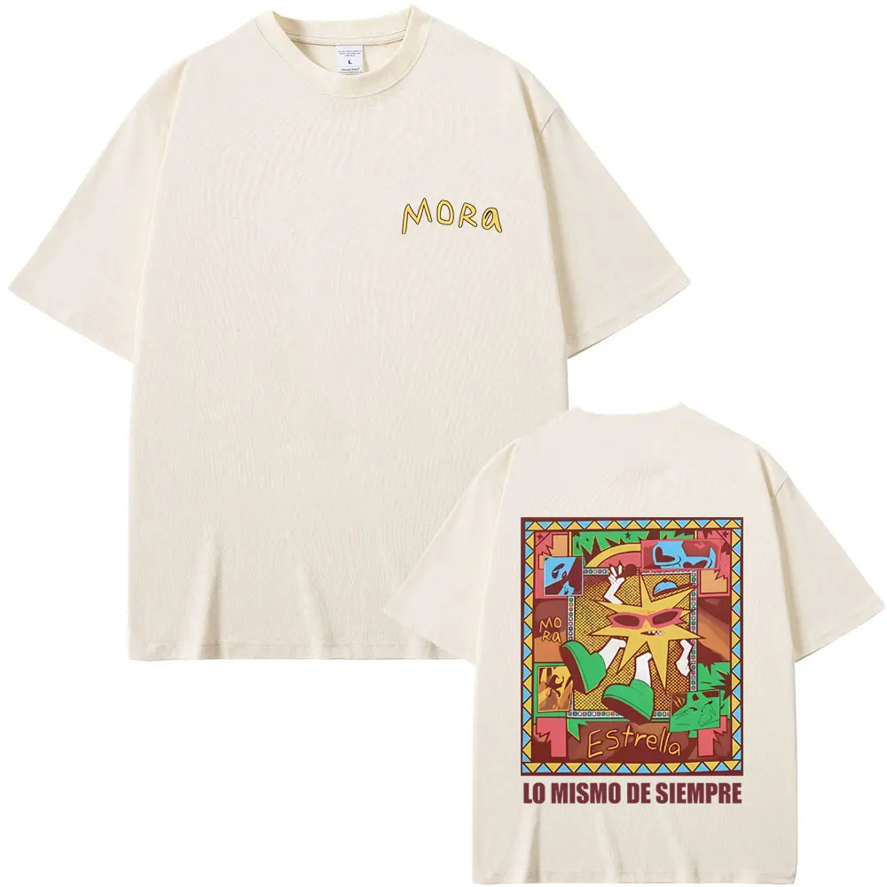 

Rapper Mora Lo Mismo De Siempre Graphic T-shirts Men Women Cotton Casual Oversized Tshirt Male Hip Hop Fashion Pop Music T Shirt