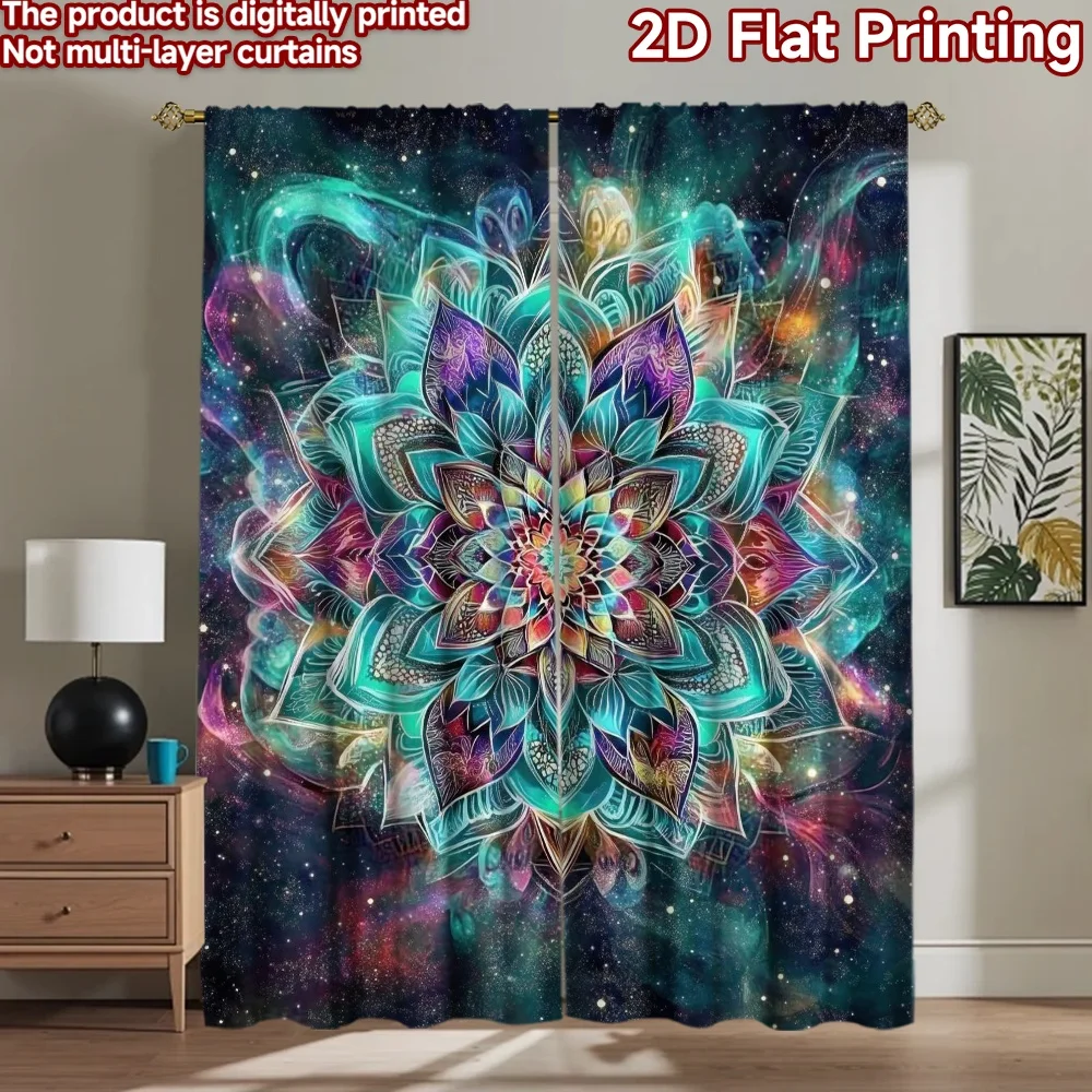 

1pc 2D flat Photography Backdrop Popular Background Banner Colorful Cosmic (2) 100% Polyester Festive Wall Decor for Bedroom
