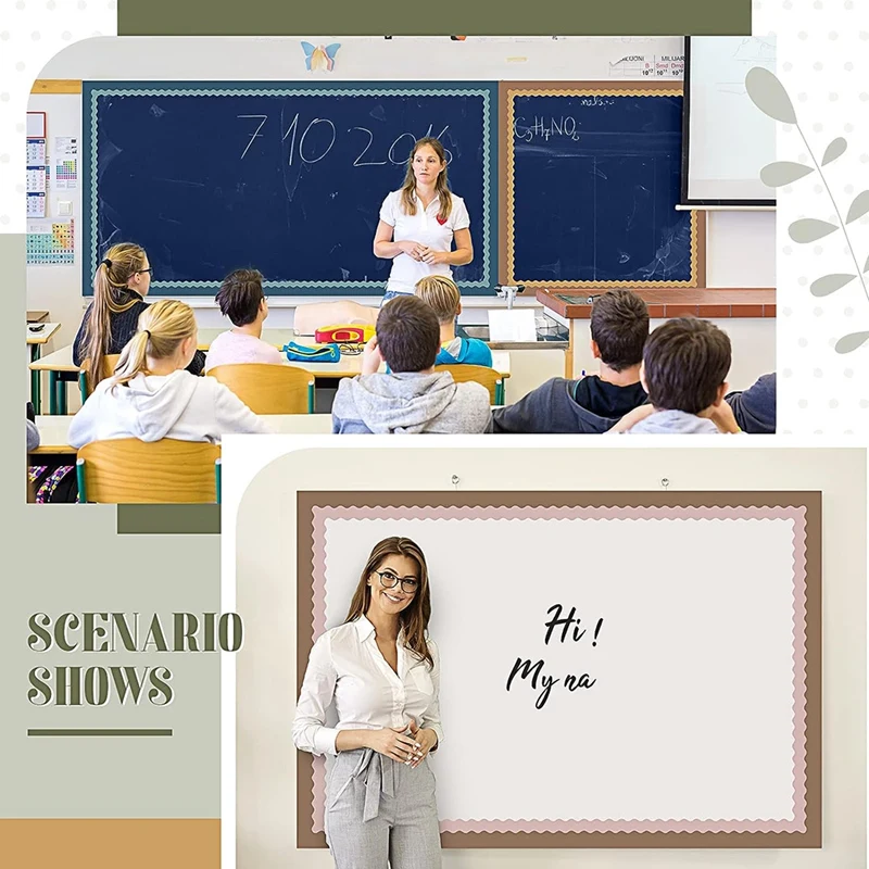 1Set For Bulletin Board Scalloped Bulletin Board For Classroom Bulletin Board Decor Paper