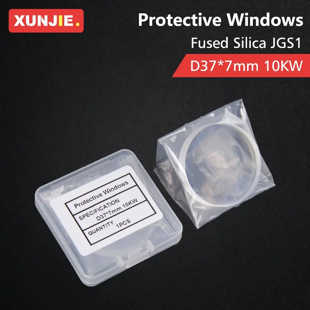 XUNJIE Protective Windows 37x7 10KW Laser Lens P0595-58601 D37 d7 For Raytools ProCutter WSX OSPRI Fiber Laser Cutting Head Part