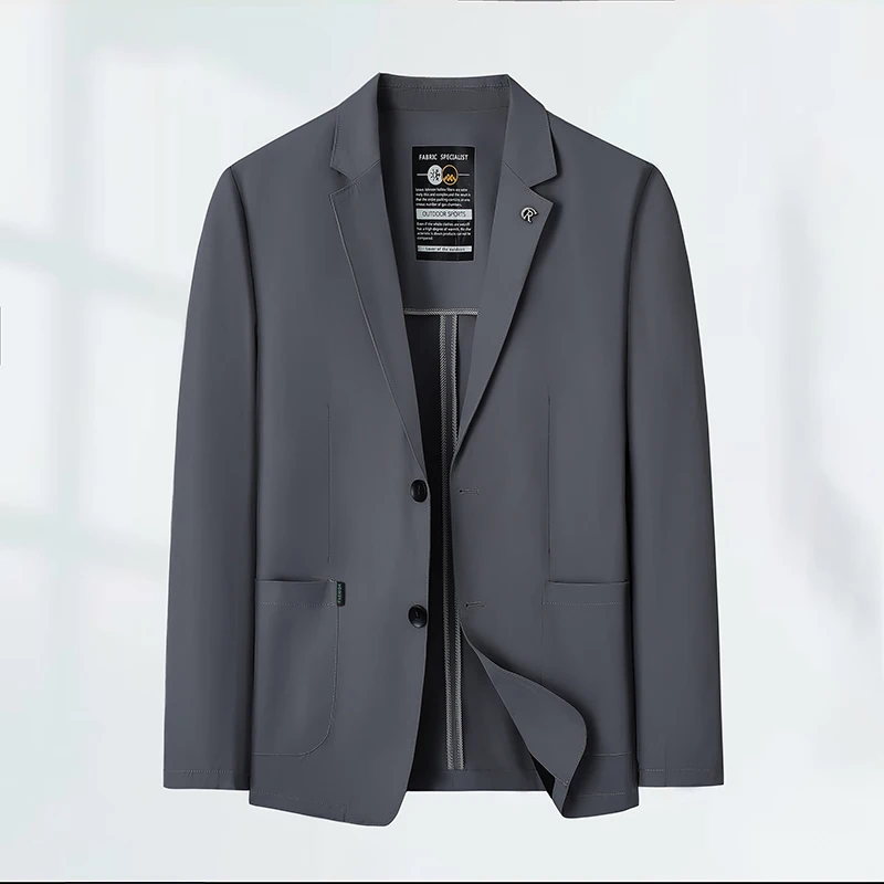 

Новый мужской деловой пиджак для ужина, модный однотонный пиджак для деловых встреч и свадеб