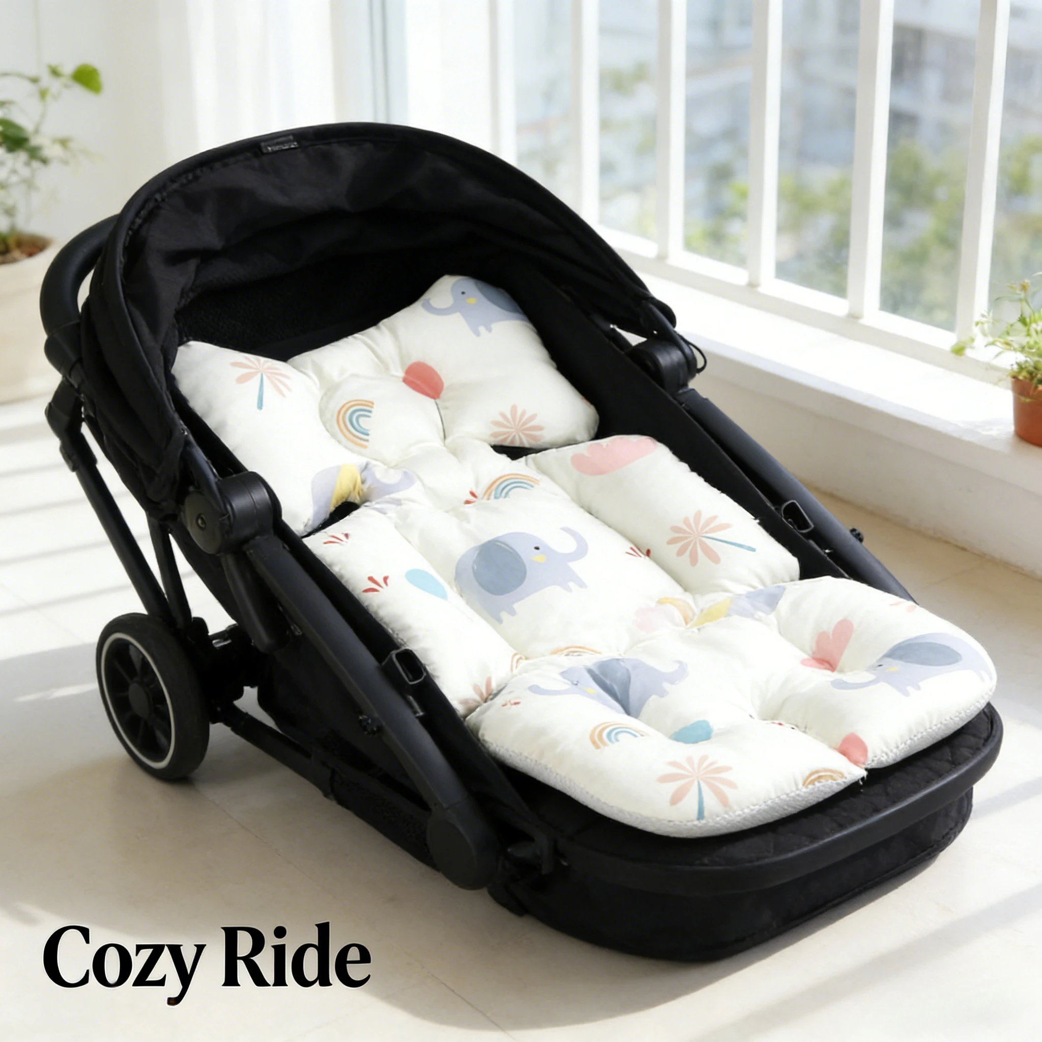 

5 Sets Baby Stroller Cushion Soft Breathable Cotton Mat Universal Four Season Seat Pad For Stroller High Chair Walker Kids