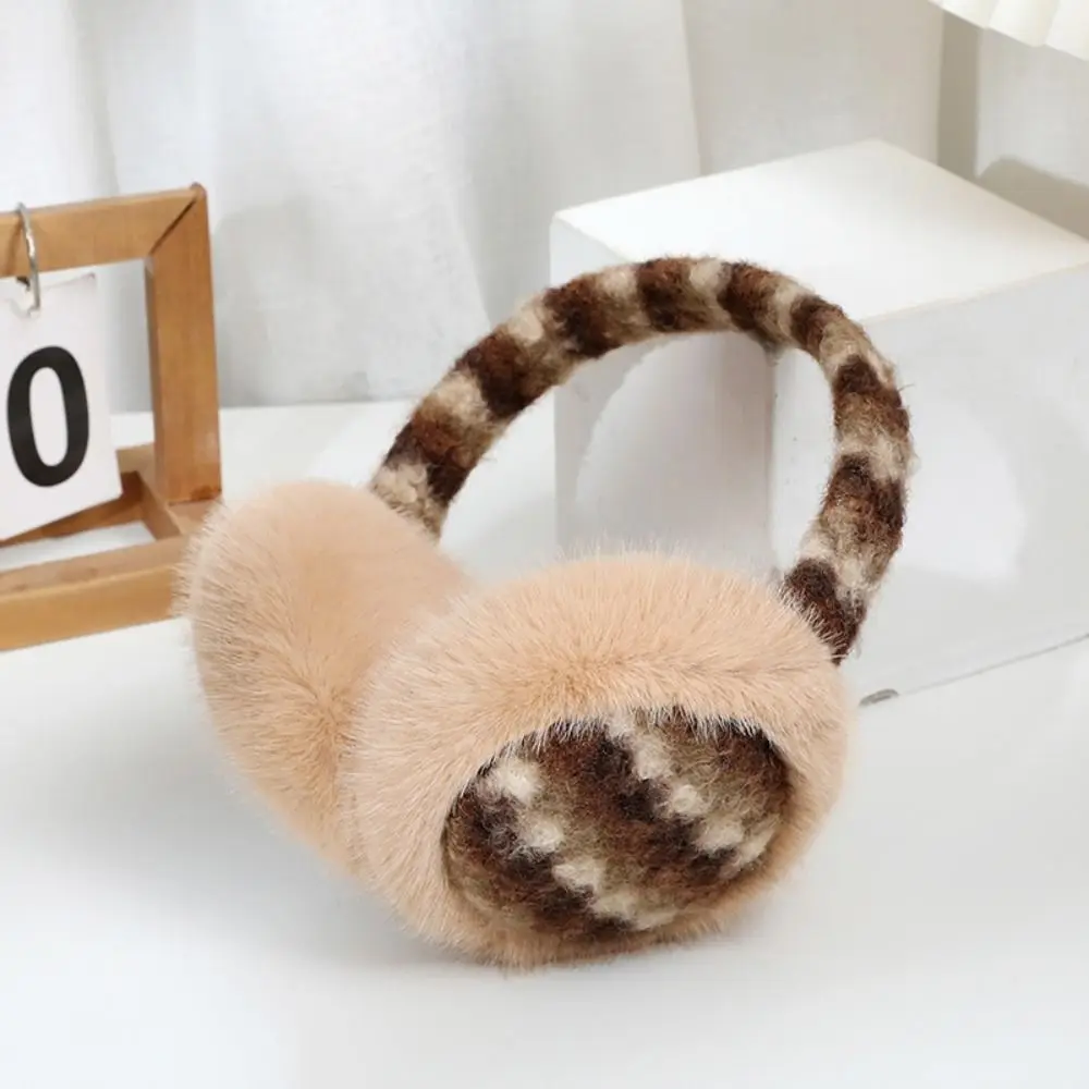 Paraorecchie in peluche pieghevoli leggeri Addensare antivento Copri orecchie carino Morbido antigelo Scaldasalviette invernale Equitazione